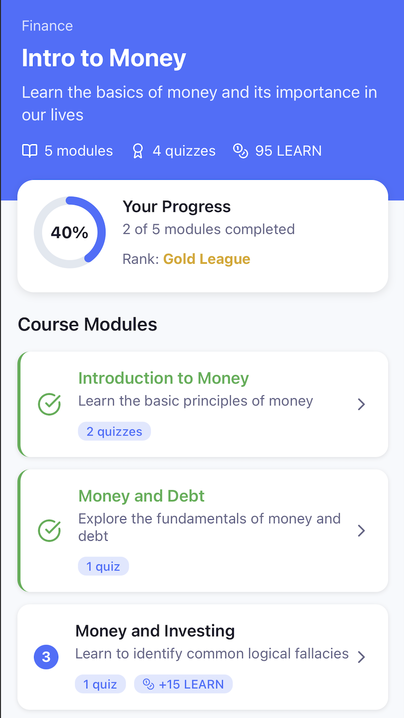 ACE Kids App Dashboard